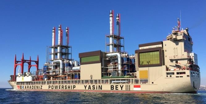 Karadeniz Powership enerji gemisi çelik imalatı